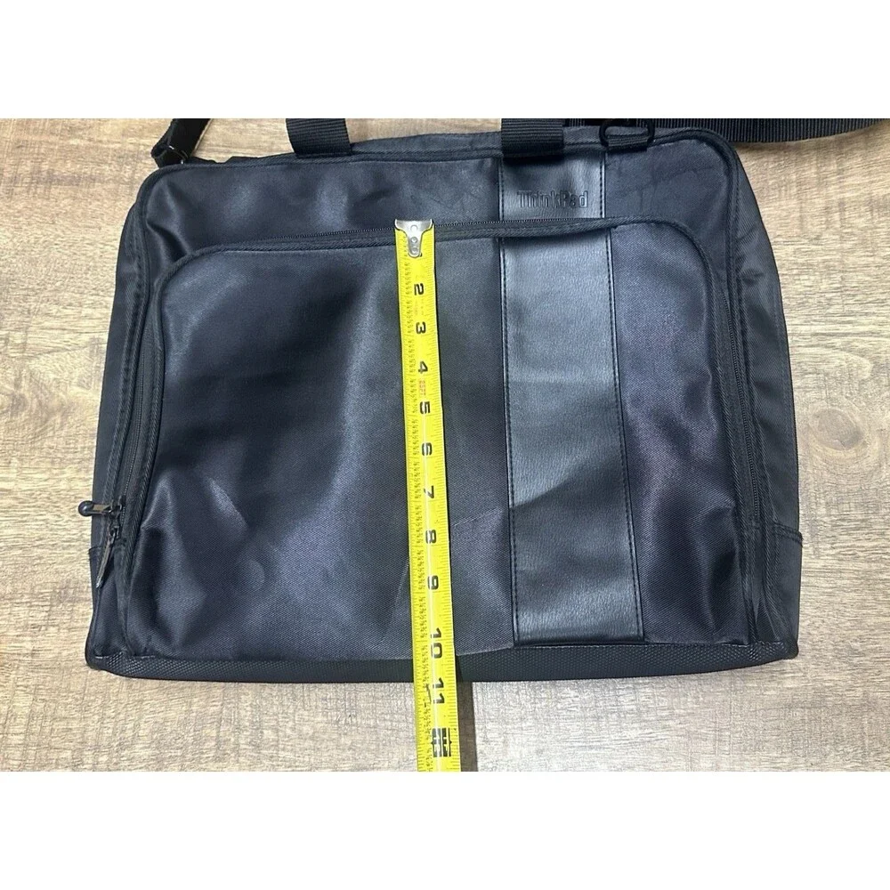 ThinkPad black computer bag with multiple compartments and pockets 16x13 Inches